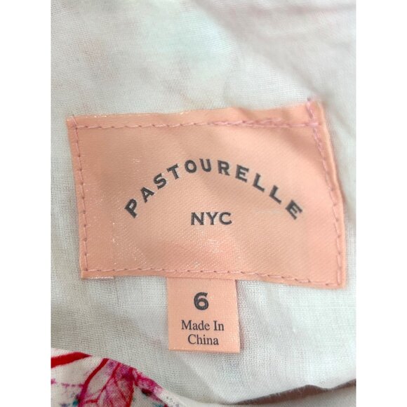 Pastourelle NYC Girls’ Dress 6 Butterfly Print Fit Flare Ruffle Cap Sleeve Ties - Picture 3 of 16